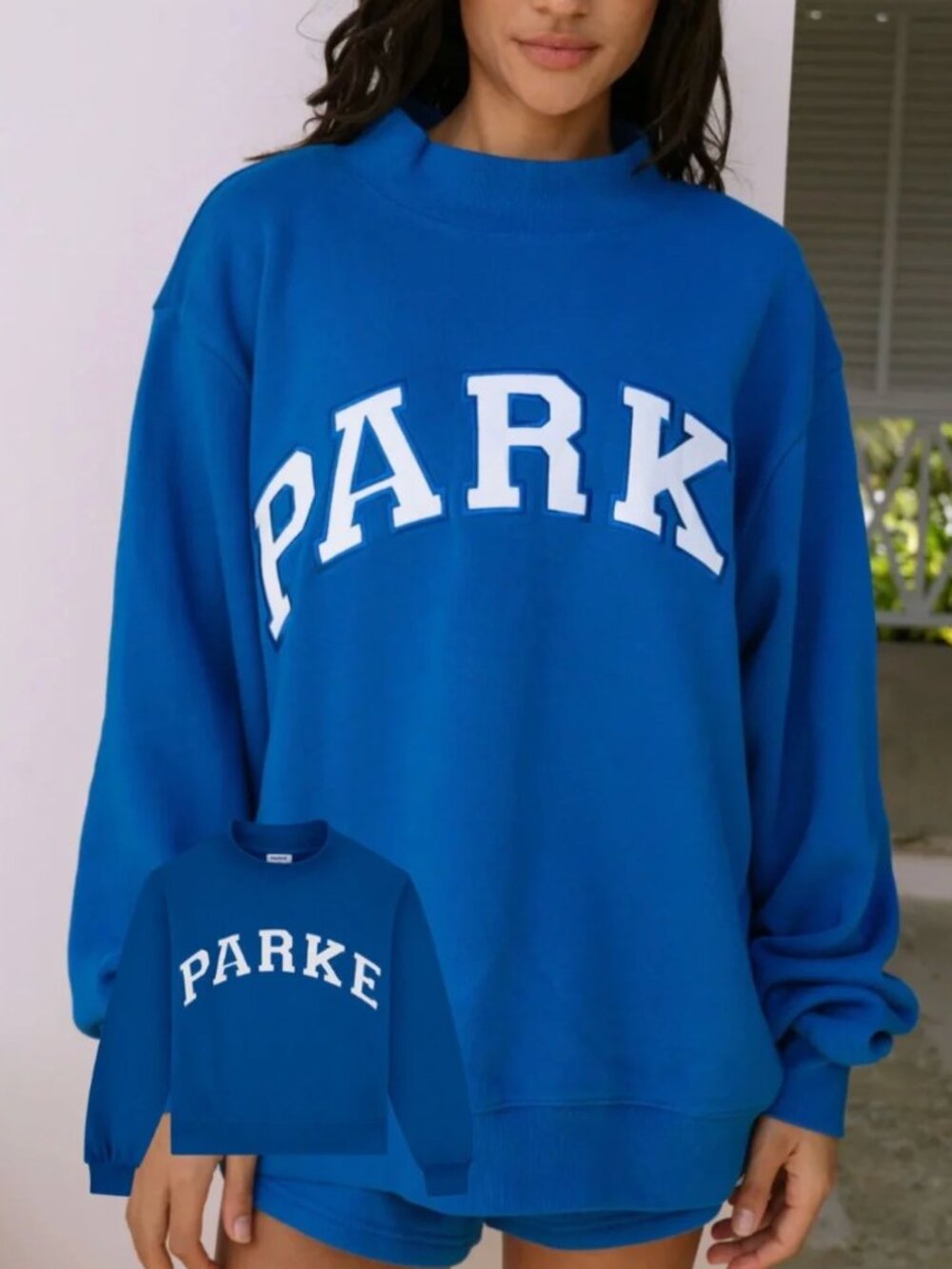 Parke Mock Sweatshirt Harbor L/XL